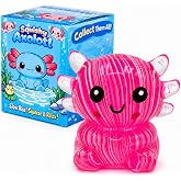 GSOOUOLD Axolotl Squishy Stress Ball, Soft TPR Fidget Toy for Kids Adults | Non-toxic soft TPR, slow rebound, satisfying squeeze, sensory stress relief toy for kids &amp; adults