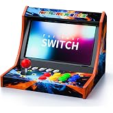APTGAME Retro Switch Arcade Stick,Screenshot Version (Screen Not Included) | Arcade Fighting Games Cabinet for Switch,OLED&amp;Switch 2.Features Screenshot(No-voice),LED Indicators and Programmable Buttons