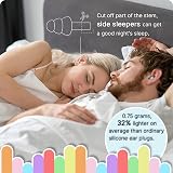 HouChanges 5 Pairs Soft Silicone Ear Plugs for Sleep Multicoloured view 4