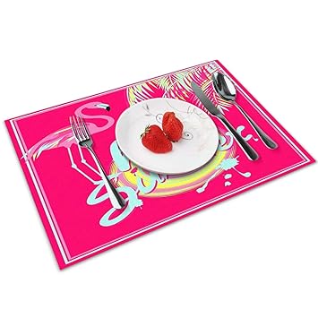 Amazon Com Yilinger Placemats Table Mats Set Of 6 12x18 Inch Hot