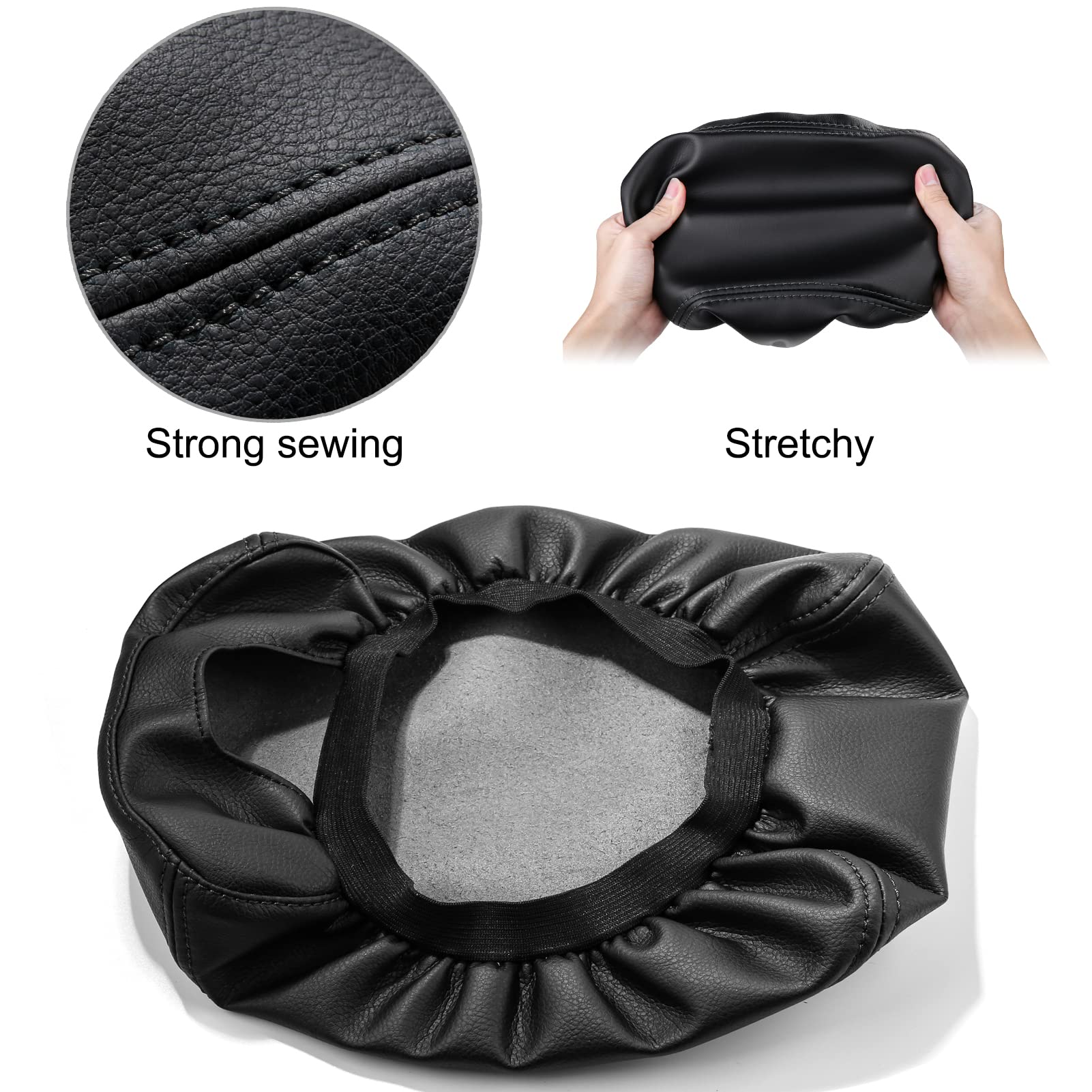 ANFOKAS Compatible with Mazda CX-5 Accessories 2025 2024 2023 2022 2021 2020 2019 2018 2017 Car Center Console Cover Armrest Cover Lids Armrest Storage Box Protector -Black Stitches