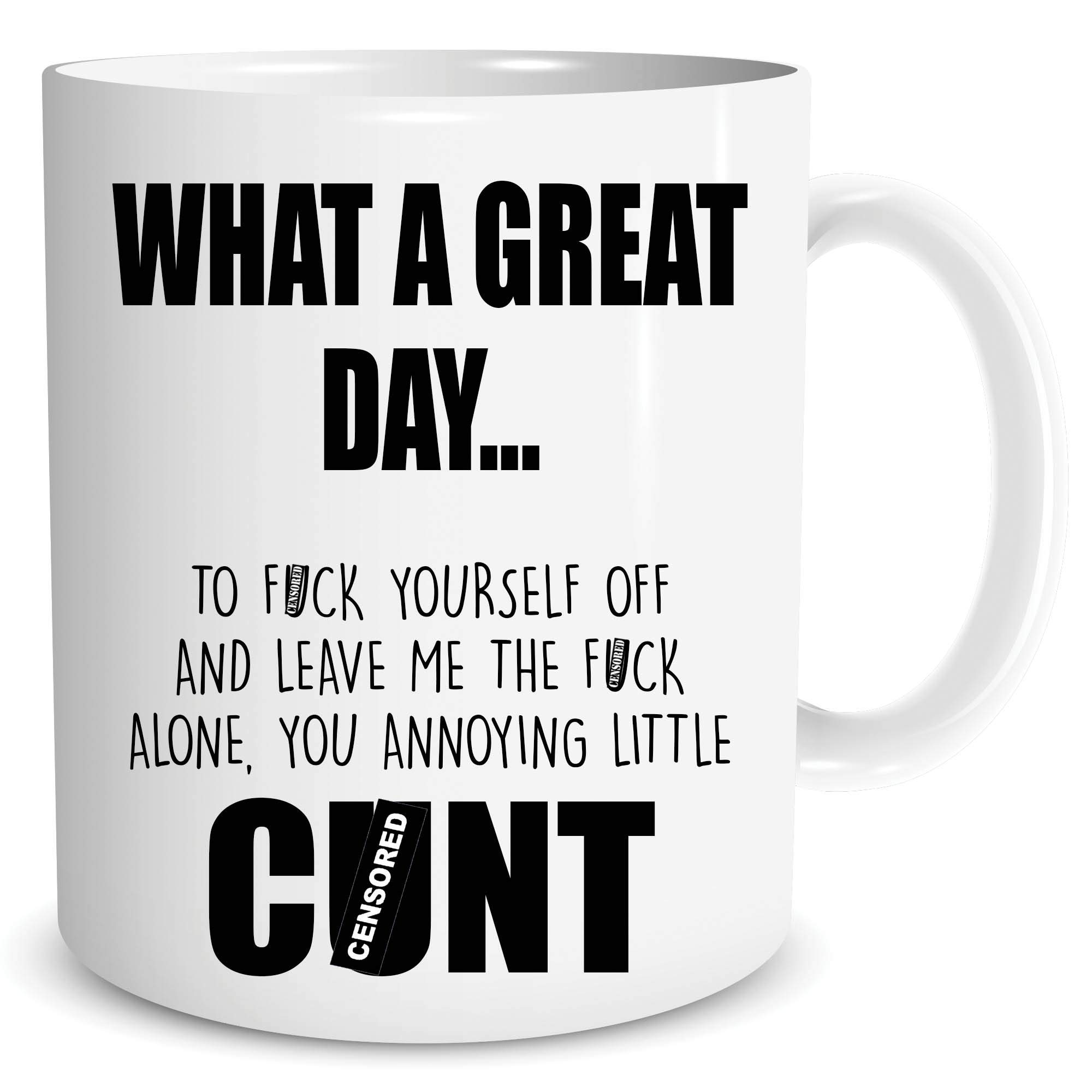 Funny Coffee Mug Work Office Banter Colleague Present Secret Santa Birthday Gift Rude Profanity Novelty Gift Colleague Work Office Mug Birthday Christmas Mug WSDMUG1747