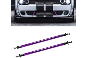 x xotic tech 2pc Adjustable 7.87'' Front Bumper Lip Splitter Diffuser Strut Rod Tie Bars Compatible with Most Vehicles [Purple]