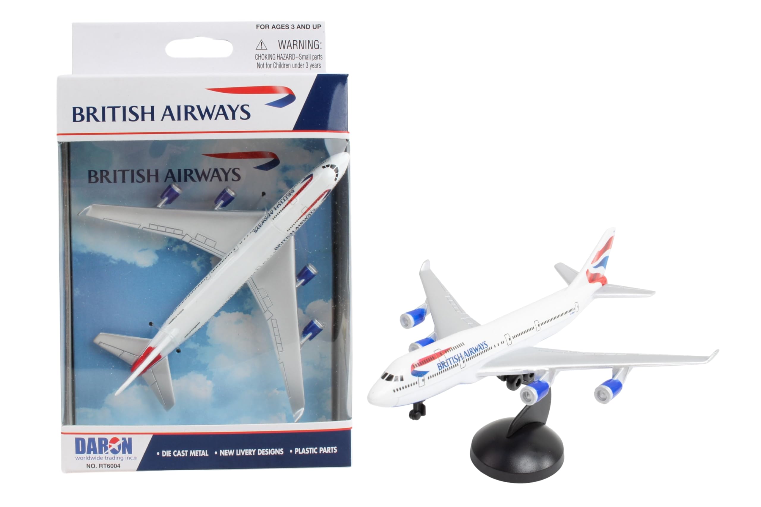 Daron British Airways 747-400 Toy Plane Model