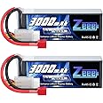 Zeee 3S Lipo Battery 3000mAh 11.1V 50C with T Connector Soft Pack RC Battery for RC Airplane RC Helicopter RC Car RC Truck RC Boat UAV Drone FPV(2 Pack)