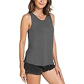 GYS Women Tank Tops Loose Fit Summer Basic Sleeveless Tops Bamboo Viscose Pajama Shirts