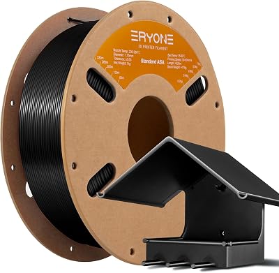 ERYONE ASA Filament Black 1.75mm 1kg UV Resistant 3D Printer FDM +/- 0.03mm