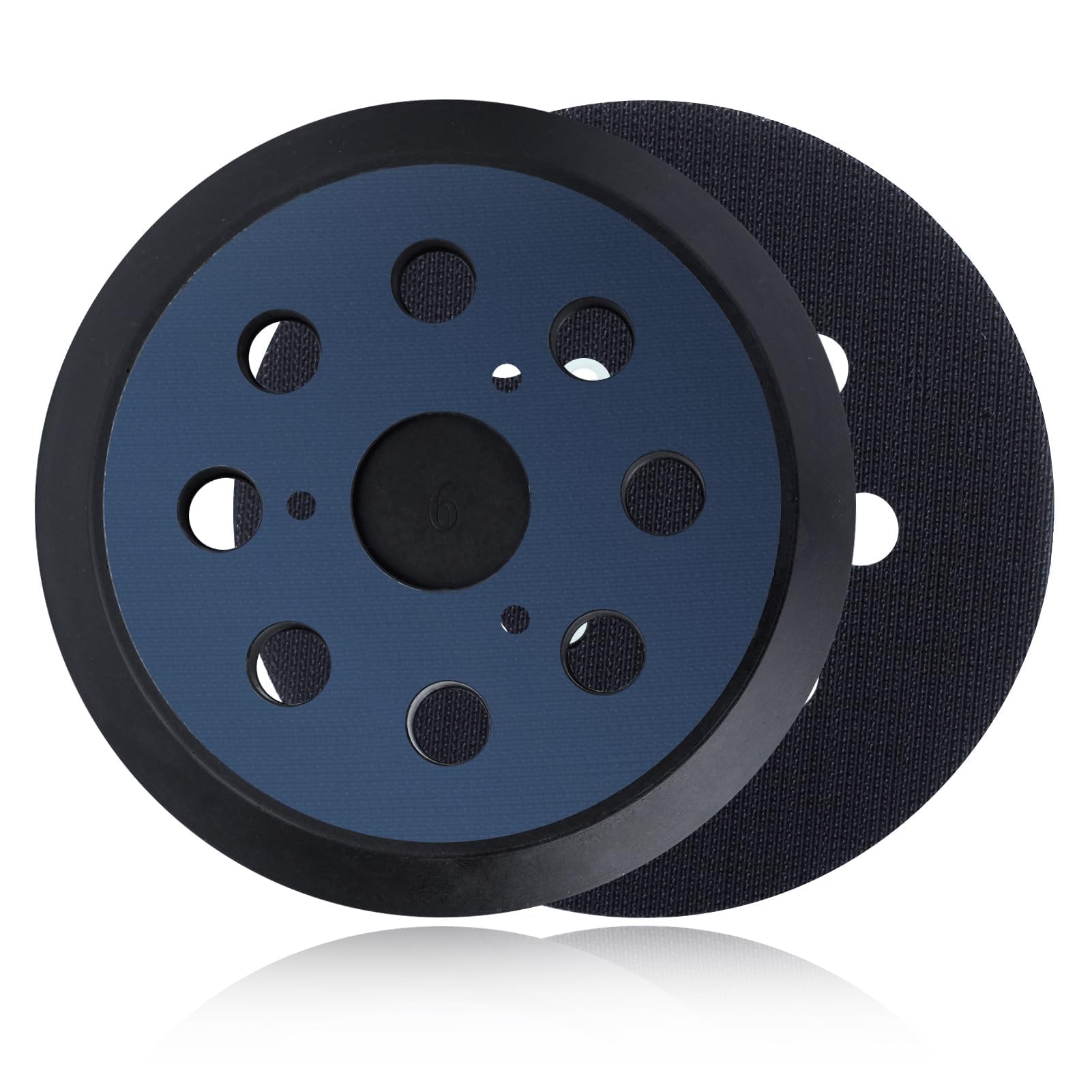 GOLD DEER 2Pack 5 Inch 8 Hole Hook and Loop Replacement Sander Pads Orbital Sander Pads for DeWalt DW420 DW421 DW422 DW423 DW426 D26451 Makita 743081-8/743051-7 Random Orbital Sander