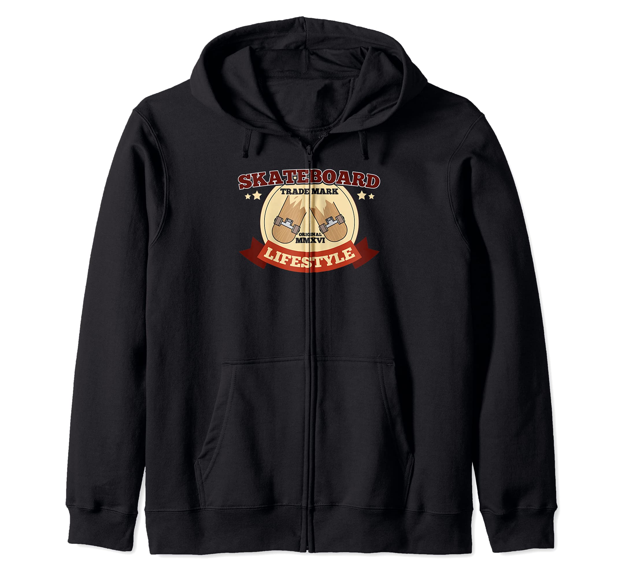 Skateboard Lifestyle Cool Skateboarding Design For Skaters Zip Hoodie