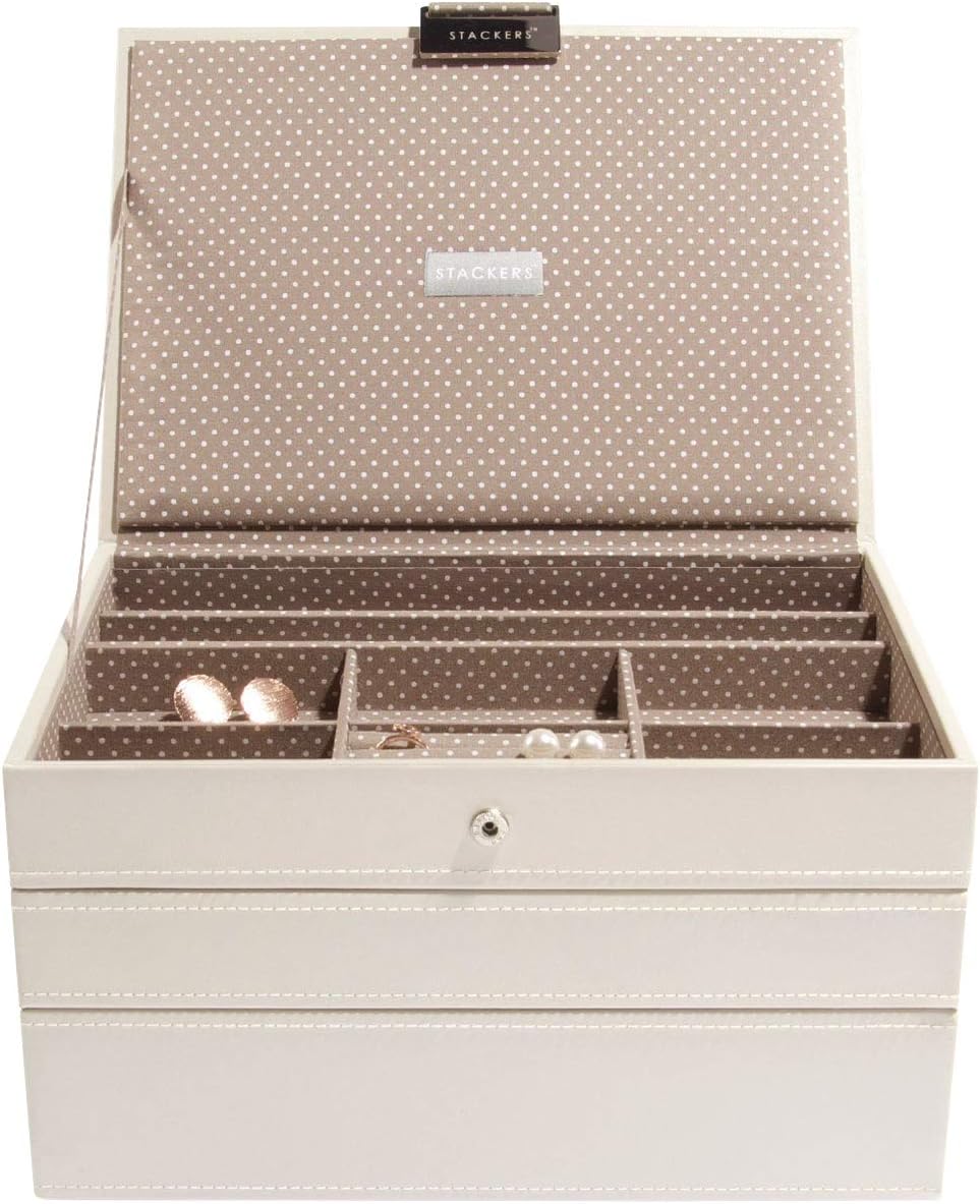 Stackers Vanilla Classic Medium Jewellery Box, Set of 3 Amazon.co.uk Kitchen & Home