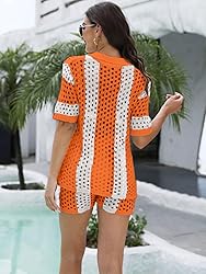 KANSOON Crochet Sets Two Piece Women Knitted