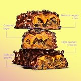 Misfits Caramel Fudge Vegan Protein Bars 15 g Protein Pack of 15 view 4