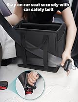 YOHOOLYO Car Seat Organiser Back Seat with 4 Compartments 4 Cup Holders view 9