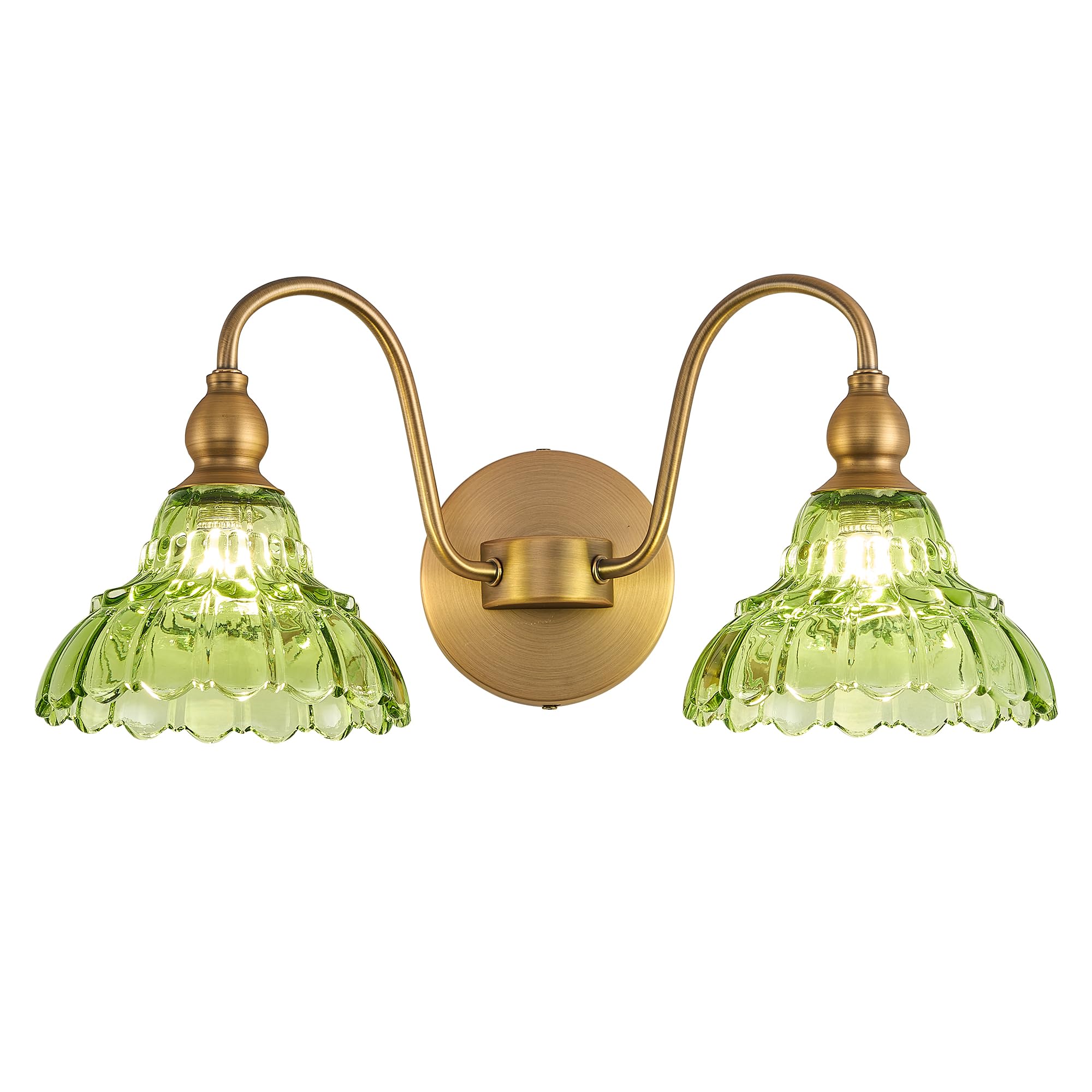 Photo 1 of TLOLGT Vintage 2 Light Bathroom Vanity Light Bedroom Green Wall Sconces Vanity Lighting Fixtures Hallway Wall Light Fixtures Bathroom Lighting fixtures Over Mirror