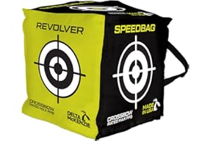 Delta McKenzie Speedbag Revolver 6-Sided Archery Target - 450 FPS Rated Portable Cube for Compound Bows, Recurve & Crossbows 