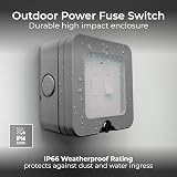 BG Electrical Outdoor Switched Fused Connection Unit 13A IP66 Grey WP53 view 2