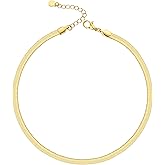 Natural Freshwater Baroque Pearl Necklace 14K Gold Plated Dainty Choker Necklace for Women Girls Snake Chain/Cuban Link/Paperclip/Ball Beaded Chain/Tennis Chain Fashion Jewelry for Gift