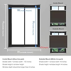 Changshade Blackout Cellular Shades Cordless, Top