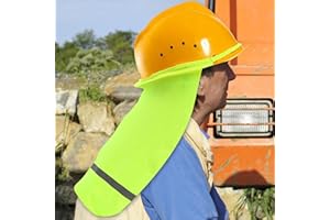 Hard Hat Visor Sun Shade | Mesh Neck Shade High Visibility | Breathable Sun Protection, Hard Hat Sun Visor for Neck Protectio
