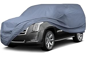 SEALSKIN Seal Skin Covers Heavy Duty Waterproof All-Weather SUV Cover Protects Against Rain Snow Sun UV Hail for Automobiles, Full Exterior Cover for Indoor or Outdoor, Fits SUVs (178-198 inch)