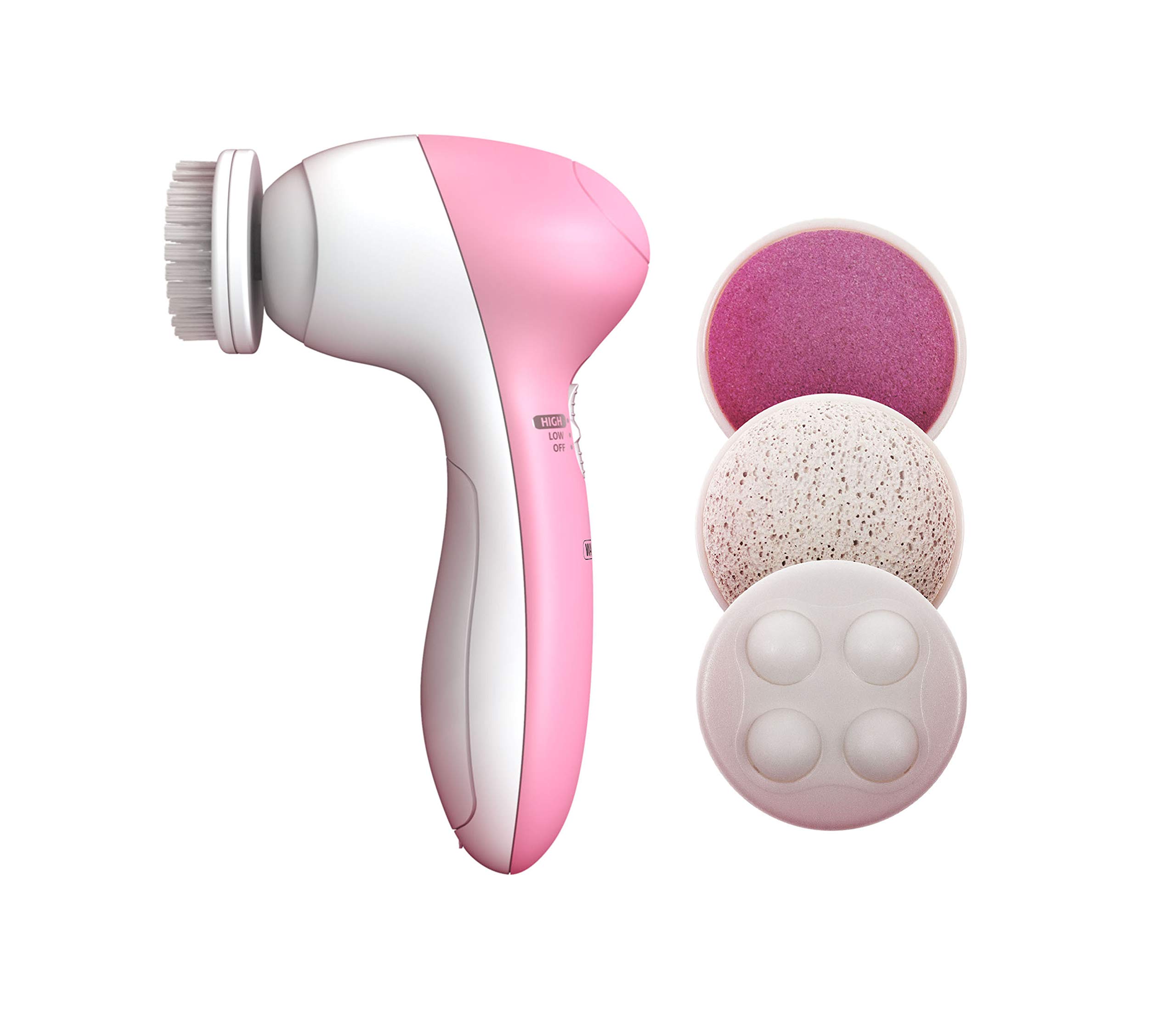Wahl 4-in-1 Facial Cleansing Brush with Face Massager and Cleanser Brush Attachments, ZY046