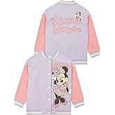 Disney Minnie Mouse Girls Jacket, Minnie Kids Bomber Jacket, Cotton Kids Varsity Jackets