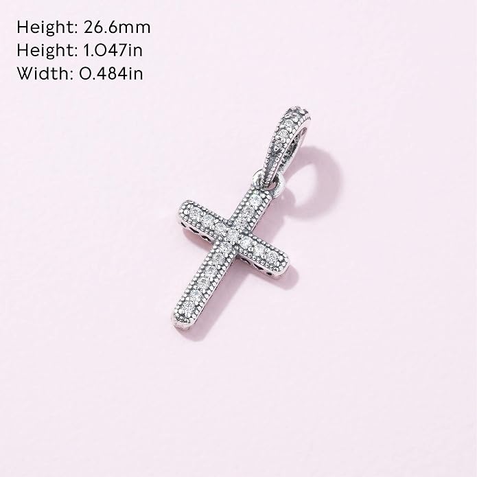 Silver Cross Necklace Pandora Sale, 59 