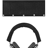 Geekria Knit Fabric Headband Cover Compatible with Apple AirPods Max Headphones, Replacement Repair Part, Easy DIY Installation (Black L)