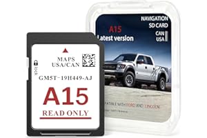 NAVTIMI 2025 Latest Navigation SD Card for Ford A15–GPS Map Update for Lincoln & Ford, Compatible with F-150, Explorer, Escape, Fusion, Edge, Expedition,Navigator, MKC, MKZ, MKX, Sync, USA & Canada