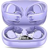 Ear buds Wireless Bluetooth Earbuds Sport 2024 NEW Bluetooth 5.3 Headphones 68H Playtime with LED Display Powerful Bass Over Ear Earphones with Earhooks IP8 Waterproof for Gym/Running/Workout