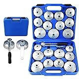 DASBET 23PCS Aluminum Alloy Cup Type Oil Filter Cap