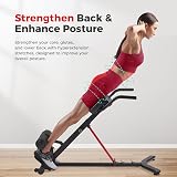 Sunny Health & Fitness Hyperextension Roman Chair with Dip Station Black view 2