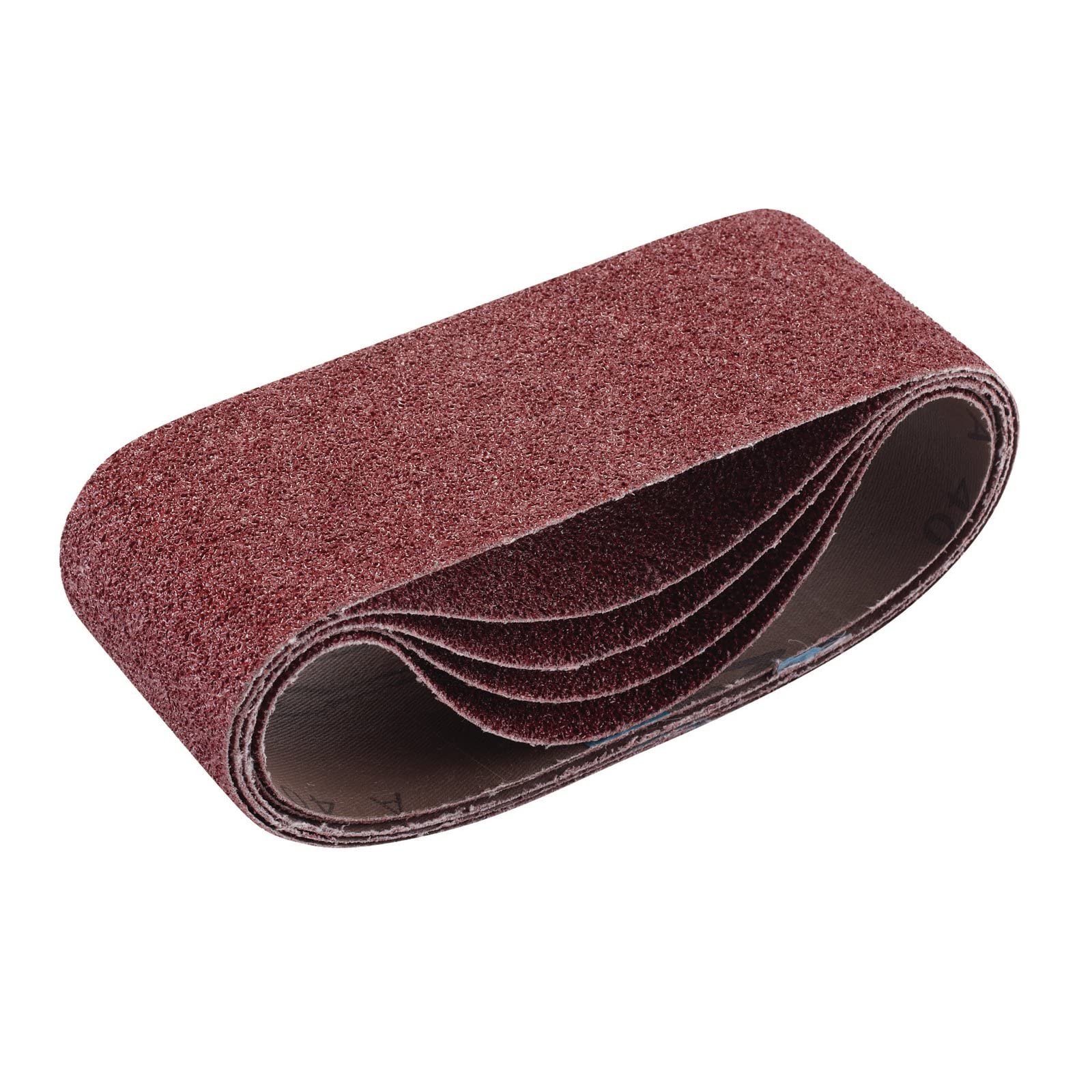Draper 09233 Cloth Sanding Belt, 75 x 457mm, 40 Grit (Pack of 5), Red