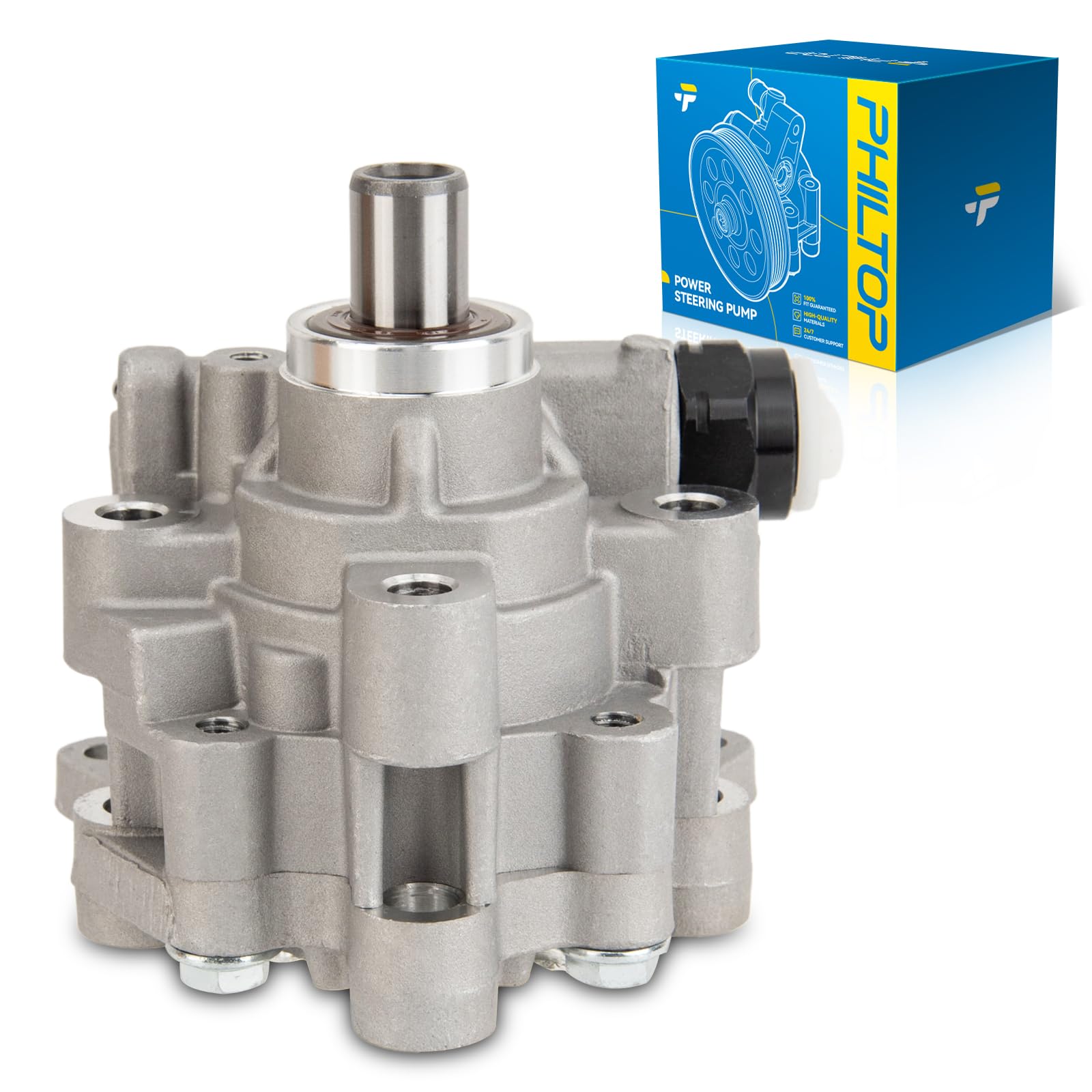 PHILTOP 201035 Power Steering Pump, Fit for 2011-2012 1500 5.7L, Replace OE 201035, 68069903AB, 68069903AC, 749067, 84880, LC6273590A, WL44185, WPR6148