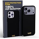 WAVEBLOCK EMF Protection Silicone iPhone Case Compatible with iPhone 17 Pro, Radiation Blocker, 5G Shield Reduction, Lightweight, USA Patented and Tested in FCC Lab, Black