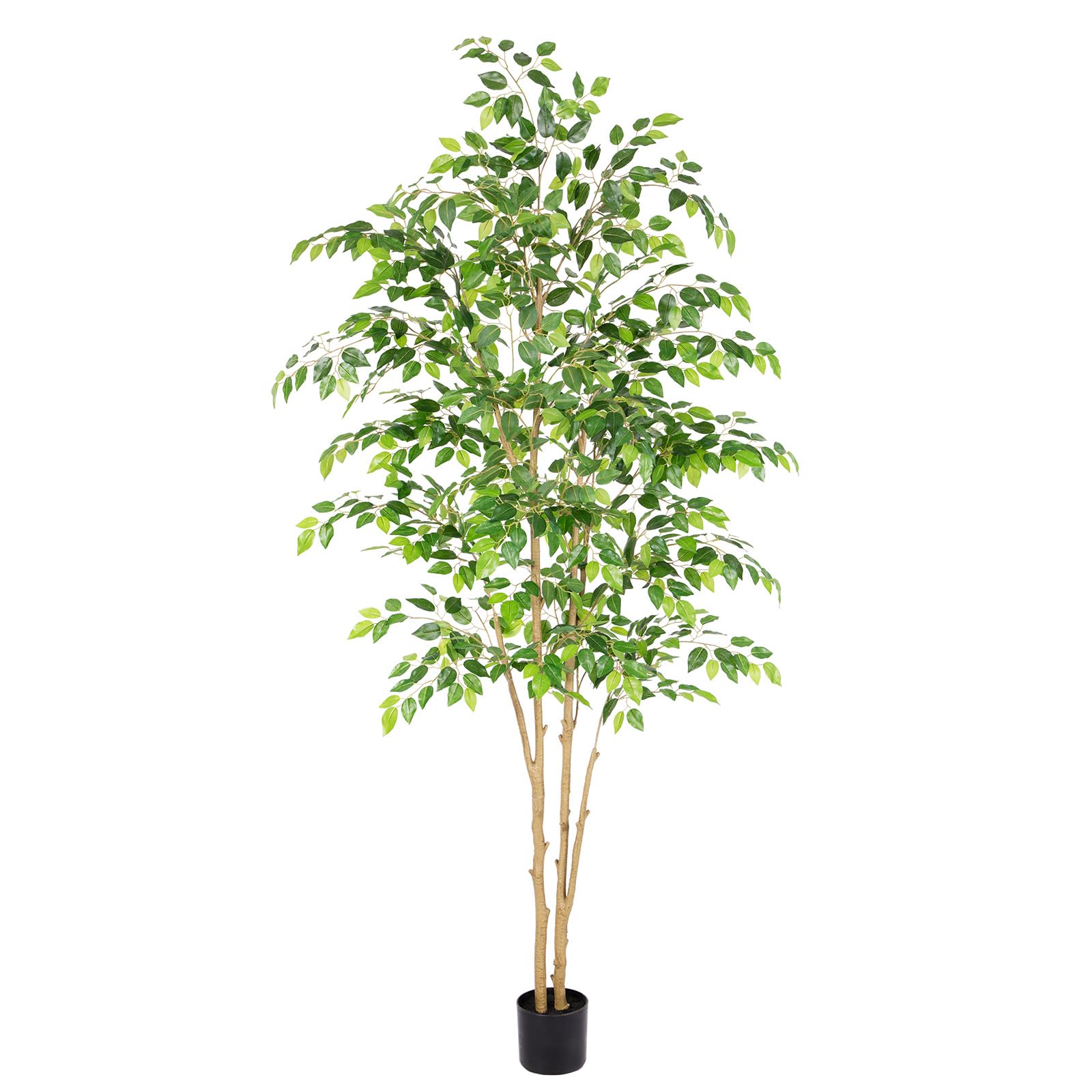 Photo 1 of ***SIMILAR ITEM*** Nafresh Tall UV Resistant Ficus Tree Artificial?7ft(84in) Realistic Texture Potted Faux Ficus Tree? Fake Trees Indoor Outdoor for Home Office Living Room Bedroom Foyer Porch Decor.