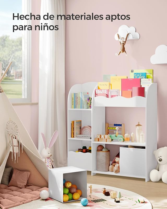 Prateleira Infantil, Organizador de Brinquedos, 2 Caixas