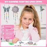 Dikence 5D Diamond Art Wind Chime Kit for Kids 6-12 Sun Catcher Decor view 3