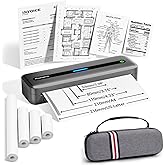 Phomemo Portable Printer, Inkless Thermal Printer, Bluetooth Portable Printers Wireless for Travel, Support 8.5"x11"/A4/4.33"