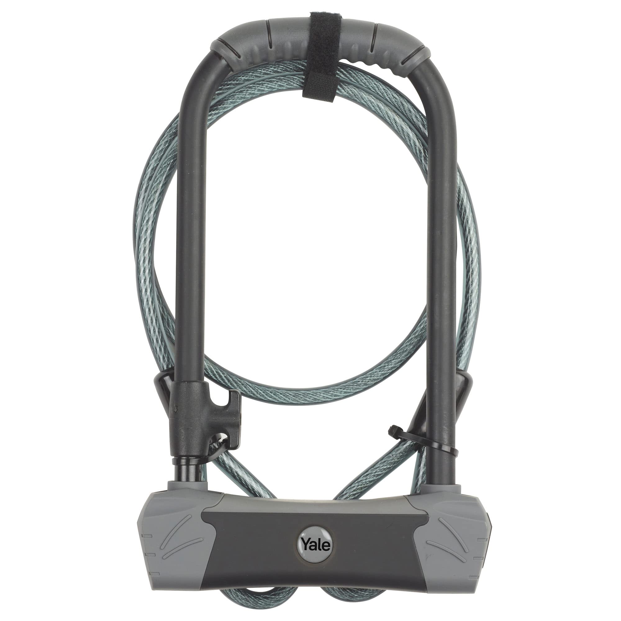 Yale YUL3C/14/230/1 Maximum Defendor U Bike Lock with Cable (Sold Secure Gold), Black