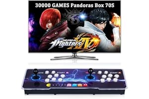 RegiisJoy 30000 in 1 Pandora's Box 70S Arcade Game Console Retro Game Machine for PC & Projector & TV, 2-4 Players, 1280X720, 3D Games, Search/Hide/Save/Load/Pause Games, Favorite List