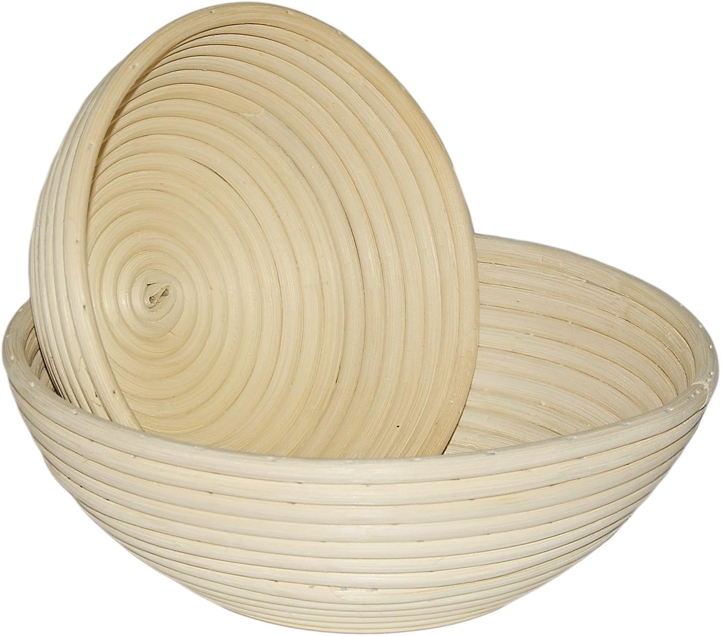 Paragon Storm Banneton Proofing Baskets Set of 2 Professional Rattan Artisan Baking Brotform for Bread and Dough