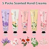 Nineaccy Floral Hand Cream Set 5 x 30ml Assorted Scents Cherry Phalaenopsis view 2