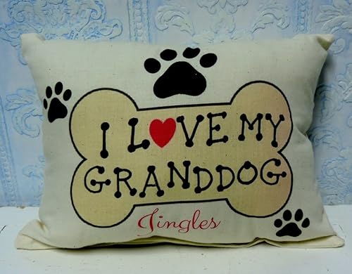 Amazon Com Personalized I Love My Granddog Handmade Gift Pillow