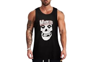 Sudnrrte Men's Tank Tops Misfits Sleeveless Sports Bodybuilding Tee Shirt