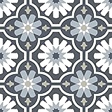 FloorPops FP2944 Sevilla Peel & Stick Floor Tiles, Multicolor