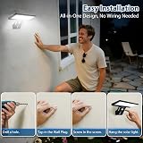 JESLED Solar Lights Outdoor 90 LEDs Motion Sensor 3 Color Temps USB Charge view 5