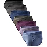 DAVID ARCHY Men's Briefs Modal No Fly Underwear Support Pouch Soft Comfort Briefs for Men 4 Pack