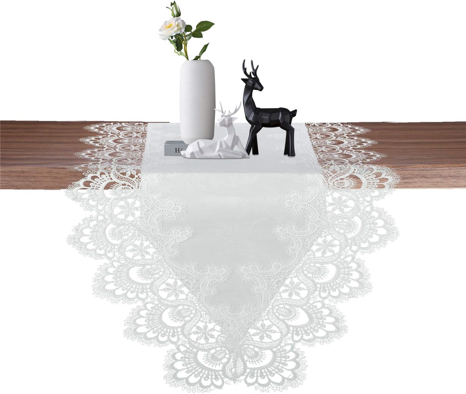Best European White Lace Table Runner