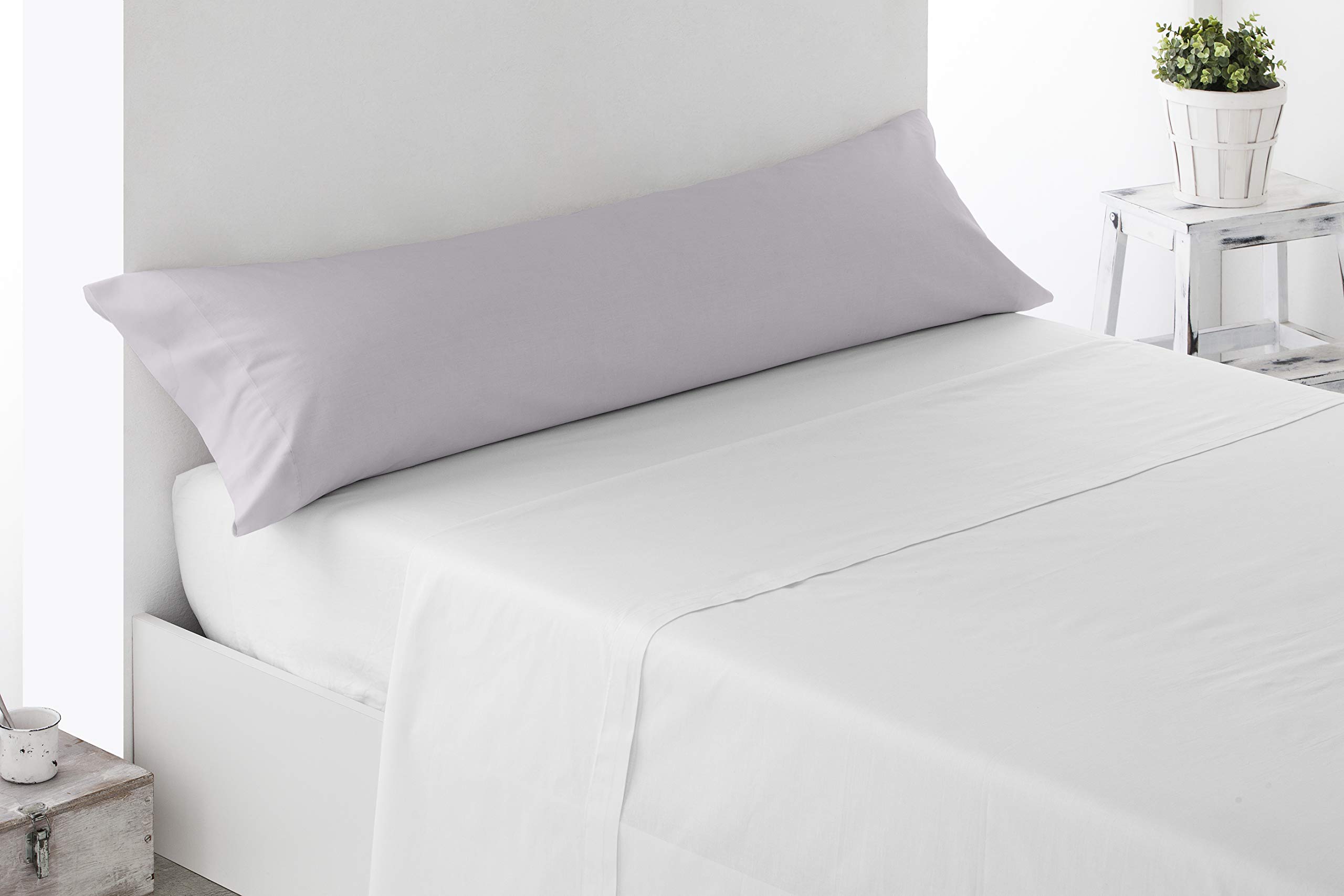 Miracle Home. Pillowcase, anti-peeling, soft and comfortable, 50% cotton, 50% polyester. Bed 90. Ecru